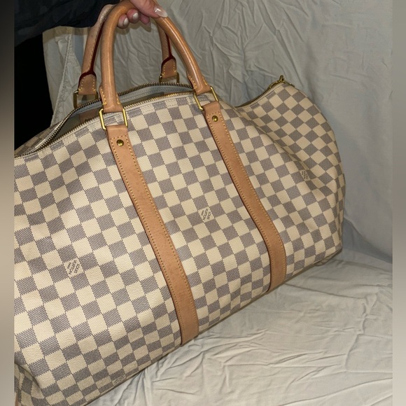 Louis Vuitton Keepall Bandoulière 55 - Damier Azur Canvas - Picture 2 of 9